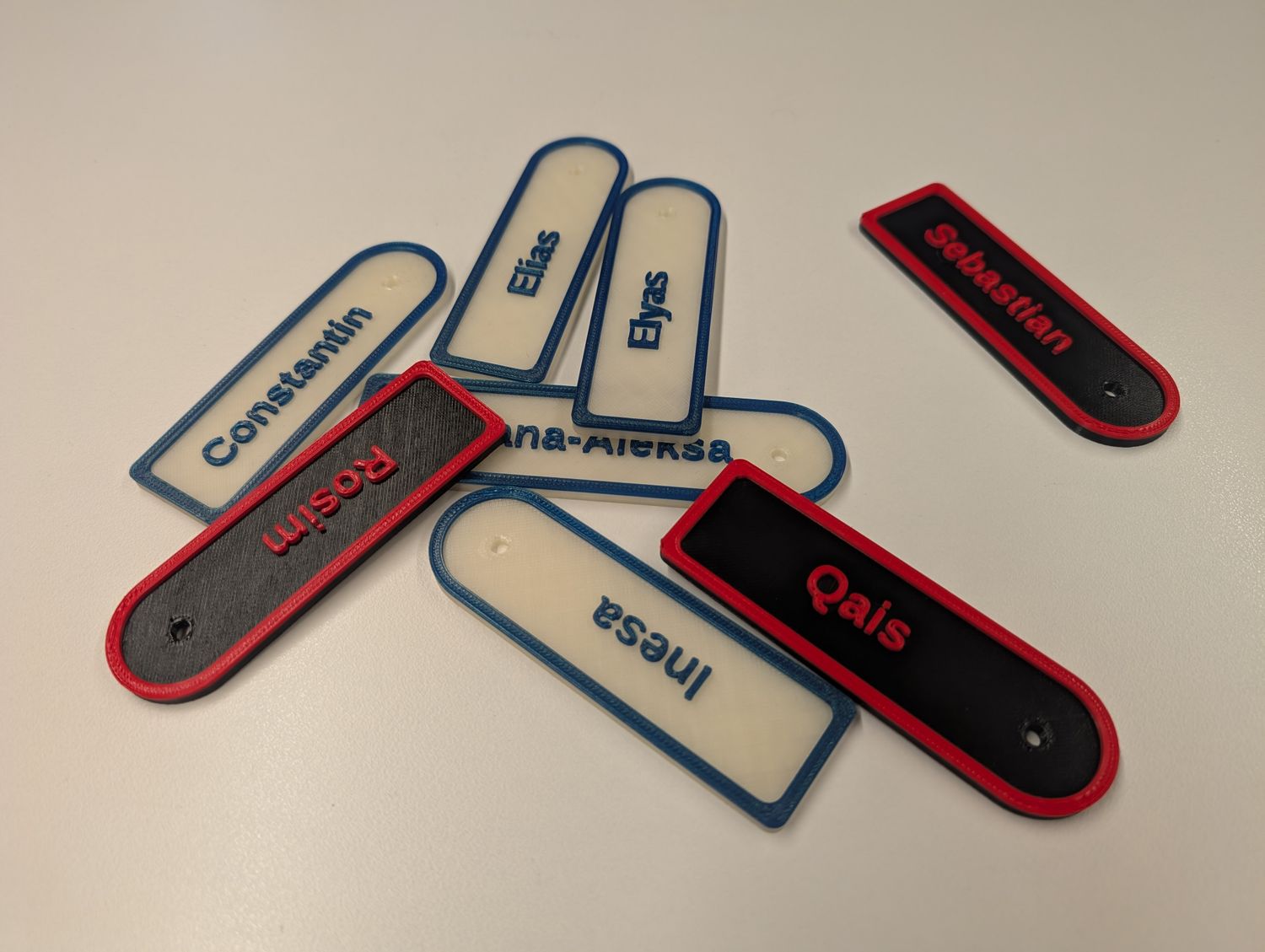 3D Druck Namensschilder