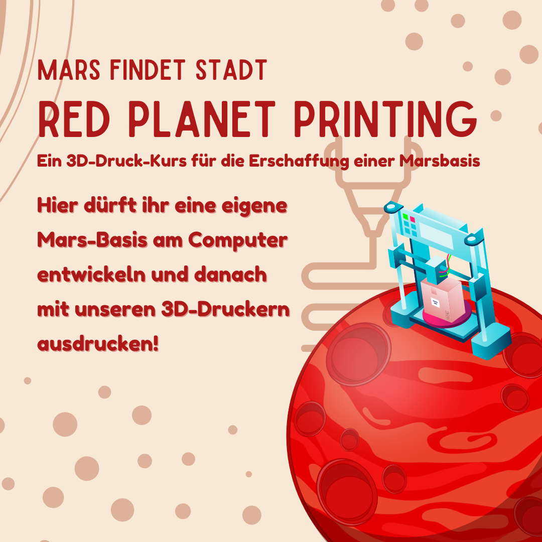 TinkerCAD-Kurs „Red Planet Printing
